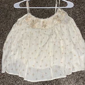 Flowy white/cream tank